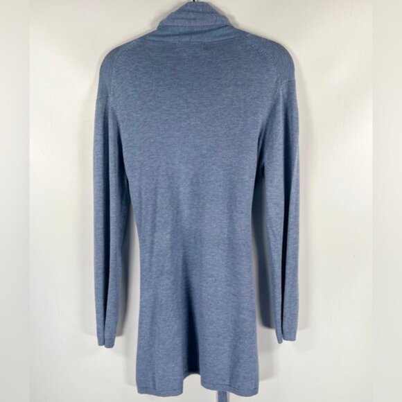 NWT ZARA KNITWEAR COLLECTION Tie Heathered Open Front Cardigan 1509/103 SMALL - Picture 3 of 9